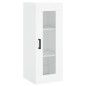 vidaXL Aparador alto madera contrachapada blanco 34,5x34x180 cm