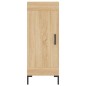 vidaXL Aparador de madera contrachapada roble Sonoma 34,5x34x180 cm vidaXL Aparador de madera contrachapada roble Sonoma 34,5x34x180 cm