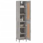 vidaXL Aparador alto madera contrachapada gris Sonoma 34,5x34x180 cm vidaXL Aparador alto madera contrachapada gris Sonoma 34,5x34x180 cm