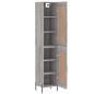 vidaXL Aparador alto madera contrachapada gris Sonoma 34,5x34x180 cm vidaXL Aparador alto madera contrachapada gris Sonoma 34,5x34x180 cm