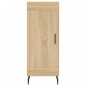 vidaXL Aparador de madera contrachapada roble Sonoma 34,5x34x180 cm vidaXL Aparador de madera contrachapada roble Sonoma 34,5x34x180 cm