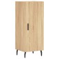 vidaXL Aparador de madera contrachapada roble Sonoma 34,5x34x180 cm vidaXL Aparador de madera contrachapada roble Sonoma 34,5x34x180 cm
