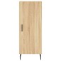 vidaXL Aparador de madera contrachapada roble Sonoma 34,5x34x180 cm vidaXL Aparador de madera contrachapada roble Sonoma 34,5x34x180 cm