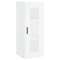 vidaXL Aparador alto madera contrachapada blanco 34,5x34x180 cm