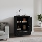 vidaXL Aparador alto de madera maciza de pino negro 83x41,5x100 cm