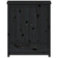 vidaXL Aparador alto de madera maciza de pino negro 83x41,5x100 cm