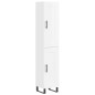vidaXL Aparador alto madera contrachapada blanco brillo 34,5x34x180 cm vidaXL Aparador alto madera contrachapada blanco brillo 34,5x34x180 cm