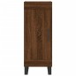 vidaXL Aparador alto madera contrachapada roble marrón 34,5x34x180 cm