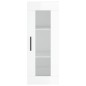 vidaXL Aparador alto madera contrachapada blanco brillo 34,5x34x180 cm vidaXL Aparador alto madera contrachapada blanco brillo 34,5x34x180 cm