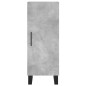 vidaXL Aparador de madera contrachapada gris hormigón 34,5x34x180 cm vidaXL Aparador de madera contrachapada gris hormigón 34,5x34x180 cm