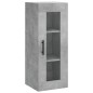 vidaXL Aparador de madera contrachapada gris hormigón 34,5x34x180 cm vidaXL Aparador de madera contrachapada gris hormigón 34,5x34x180 cm