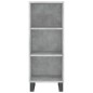 vidaXL Aparador de madera contrachapada gris hormigón 34,5x34x180 cm vidaXL Aparador de madera contrachapada gris hormigón 34,5x34x180 cm