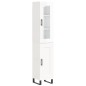 vidaXL Aparador alto madera contrachapada blanco brillo 34,5x34x180 cm vidaXL Aparador alto madera contrachapada blanco brillo 34,5x34x180 cm