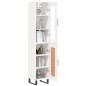 vidaXL Aparador alto madera contrachapada blanco brillo 34,5x34x180 cm vidaXL Aparador alto madera contrachapada blanco brillo 34,5x34x180 cm