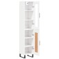 vidaXL Aparador alto madera contrachapada blanco brillo 34,5x34x180 cm vidaXL Aparador alto madera contrachapada blanco brillo 34,5x34x180 cm