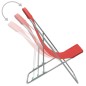 vidaXL Sillas de playa plegables 2 unidades acero y tela oxford roja vidaXL Sillas de playa plegables 2 unidades acero y tela oxford roja