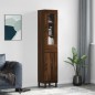 vidaXL Aparador alto madera contrachapada roble marrón 34,5x34x180 cm vidaXL Aparador alto madera contrachapada roble marrón 34,5x34x180 cm