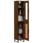 vidaXL Aparador alto madera contrachapada roble marrón 34,5x34x180 cm vidaXL Aparador alto madera contrachapada roble marrón 34,5x34x180 cm