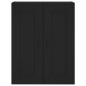 vidaXL Aparador alto madera contrachapada negro 69,5x34x180 cm vidaXL Aparador alto madera contrachapada negro 69,5x34x180 cm