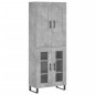 vidaXL Aparador alto madera contrachapada gris hormigón 69,5x34x180 cm vidaXL Aparador alto madera contrachapada gris hormigón 69,5x34x180 cm