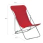 vidaXL Sillas de playa plegables 2 unidades acero y tela oxford roja vidaXL Sillas de playa plegables 2 unidades acero y tela oxford roja