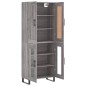 vidaXL Aparador alto madera contrachapada gris sonoma 69,5x34x180 cm vidaXL Aparador alto madera contrachapada gris sonoma 69,5x34x180 cm
