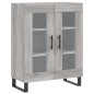 vidaXL Aparador alto madera contrachapada gris sonoma 69,5x34x180 cm vidaXL Aparador alto madera contrachapada gris sonoma 69,5x34x180 cm