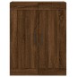 vidaXL Aparador alto madera contrachapada marrón roble 69,5x34x180 cm vidaXL Aparador alto madera contrachapada marrón roble 69,5x34x180 cm