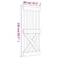 vidaXL Puerta corredera con herrajes madera maciza de pino 80x210 cm vidaXL Puerta corredera con herrajes madera maciza de pino 80x210 cm