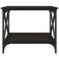 vidaXL Mesa auxiliar de madera contrachapada negro 55x38x45 cm