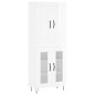 vidaXL Aparador alto madera contrachapada blanco brillo 69,5x34x180 cm vidaXL Aparador alto madera contrachapada blanco brillo 69,5x34x180 cm