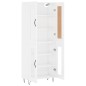 vidaXL Aparador alto madera contrachapada blanco brillo 69,5x34x180 cm vidaXL Aparador alto madera contrachapada blanco brillo 69,5x34x180 cm