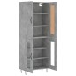 vidaXL Aparador alto madera contrachapada gris hormigón 69,5x34x180 cm vidaXL Aparador alto madera contrachapada gris hormigón 69,5x34x180 cm