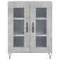 vidaXL Aparador alto madera contrachapada gris hormigón 69,5x34x180 cm vidaXL Aparador alto madera contrachapada gris hormigón 69,5x34x180 cm