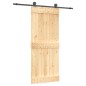 vidaXL Puerta corredera con herrajes madera maciza de pino 85x210 cm vidaXL Puerta corredera con herrajes madera maciza de pino 85x210 cm