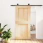 vidaXL Puerta corredera con herrajes madera maciza de pino 95x210 cm vidaXL Puerta corredera con herrajes madera maciza de pino 95x210 cm