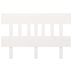vidaXL Cabecero de cama madera maciza de pino blanco 123,5x3x81 cm