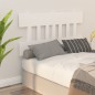 vidaXL Cabecero de cama madera maciza de pino blanco 123,5x3x81 cm vidaXL Cabecero de cama madera maciza de pino blanco 123,5x3x81 cm