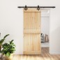 vidaXL Puerta corredera con herrajes madera maciza de pino 80x210 cm vidaXL Puerta corredera con herrajes madera maciza de pino 80x210 cm