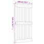 vidaXL Puerta corredera con herrajes madera maciza de pino 100x210 cm vidaXL Puerta corredera con herrajes madera maciza de pino 100x210 cm