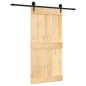 vidaXL Puerta corredera con herrajes madera maciza de pino 100x210 cm vidaXL Puerta corredera con herrajes madera maciza de pino 100x210 cm