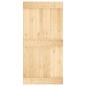 vidaXL Puerta corredera con herrajes madera maciza de pino 100x210 cm vidaXL Puerta corredera con herrajes madera maciza de pino 100x210 cm