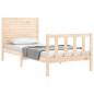 vidaXL Estructura de cama con cabecero madera maciza 100x200 cm vidaXL Estructura de cama con cabecero madera maciza 100x200 cm