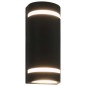 vidaXL Lámparas de pared de exterior 2 uds 35 W negro semicircular vidaXL Lámparas de pared de exterior 2 uds 35 W negro semicircular