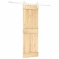 vidaXL Puerta corredera con herrajes madera maciza de pino 70x210 cm