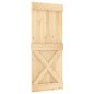 vidaXL Puerta corredera con herrajes madera maciza de pino 85x210 cm vidaXL Puerta corredera con herrajes madera maciza de pino 85x210 cm