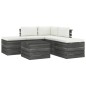 vidaXL Muebles de jardín de palets 6 piezas cojines madera maciza pino vidaXL Muebles de jardín de palets 6 piezas cojines madera maciza pino