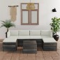 vidaXL Muebles de palets para jardín 7 pzas cojines madera maciza pino vidaXL Muebles de palets para jardín 7 pzas cojines madera maciza pino