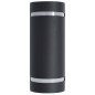 vidaXL Lámparas de pared de exterior 2 uds 35 W negro semicircular vidaXL Lámparas de pared de exterior 2 uds 35 W negro semicircular