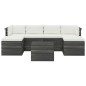 vidaXL Muebles de palets para jardín 7 pzas cojines madera maciza pino vidaXL Muebles de palets para jardín 7 pzas cojines madera maciza pino